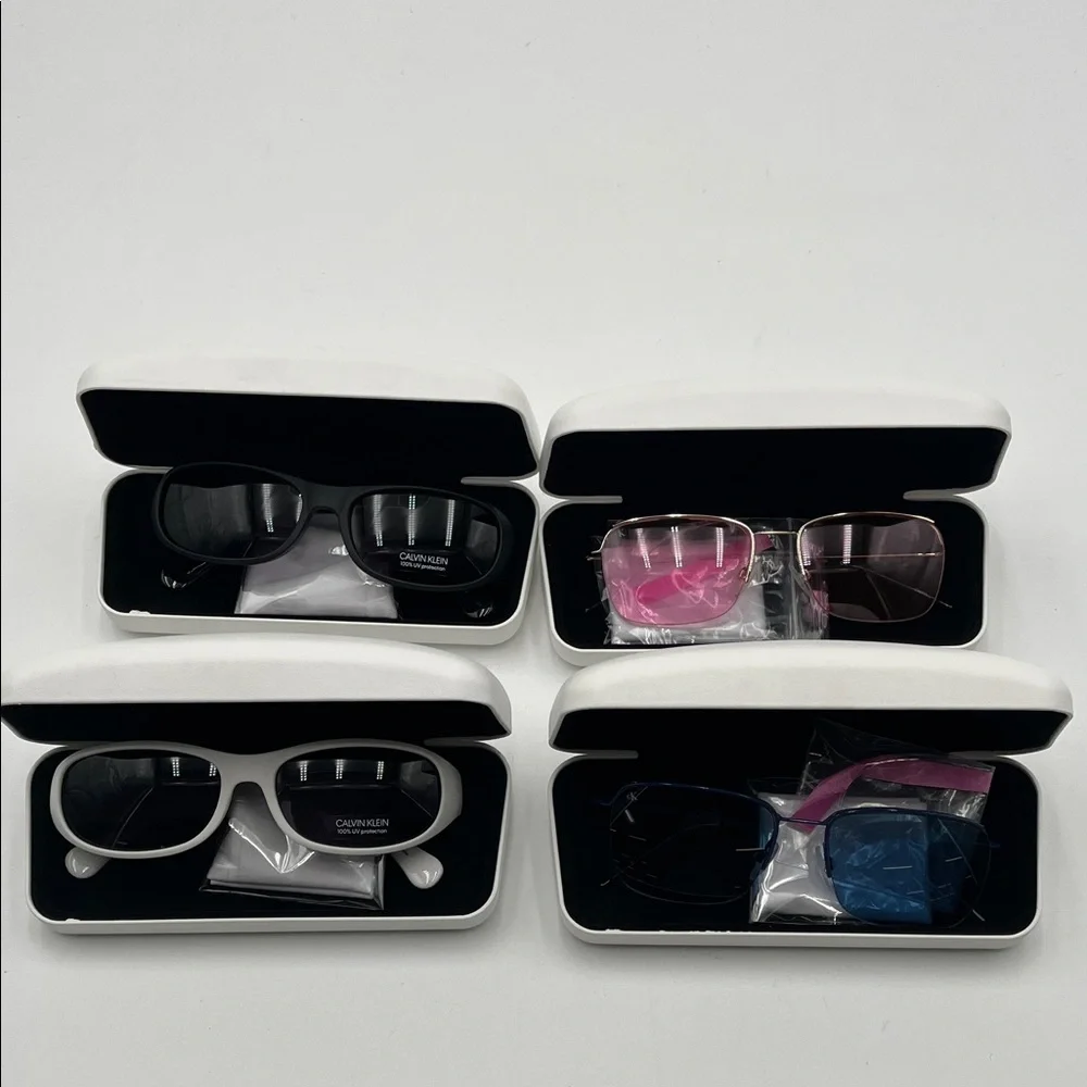 Calvin Klein Sunglasses Collection in Black, Pink, and Blue GREAT DEAL!!